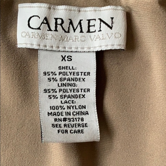EUC+++CARMEN  Sexy sleeveless ruched top /size XS - Picture 7 of 11
